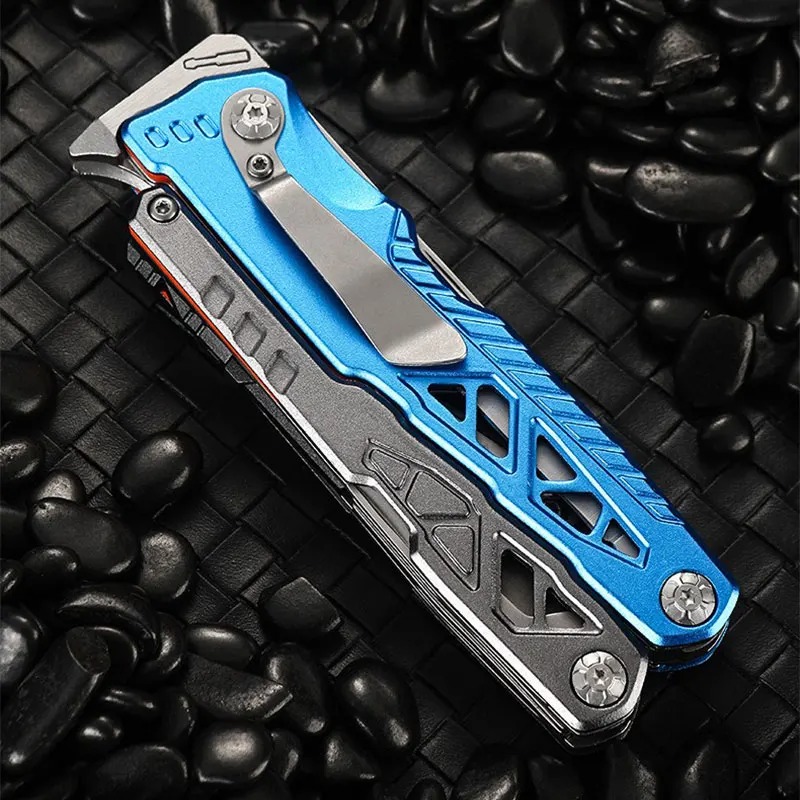 Camping Cooking Knife - Tragbare Klappzange für den Außenbereich, Camping-Multifunktionswerkzeug,