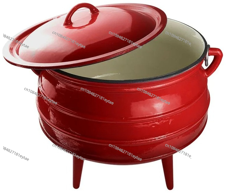 Camp Dutch Oven Cast - Brandneuer Potjie-Topf aus emailliertem Gusseisen für
