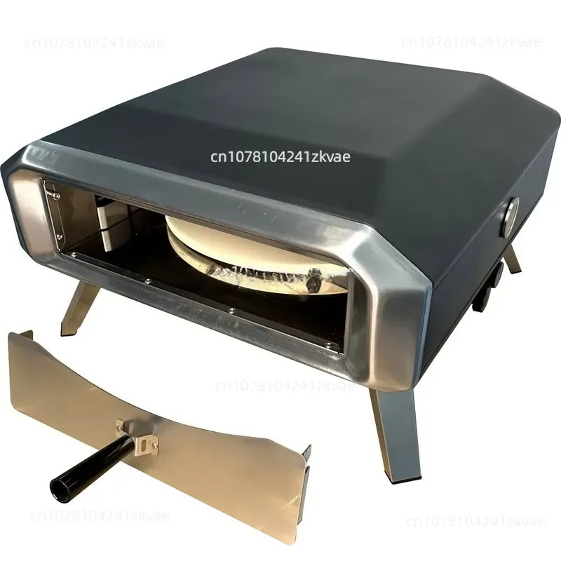 Camping Cooking Ovens - 16 Zoll Haushalts-Gas-Pizzaofen mit manueller Drehfunktion