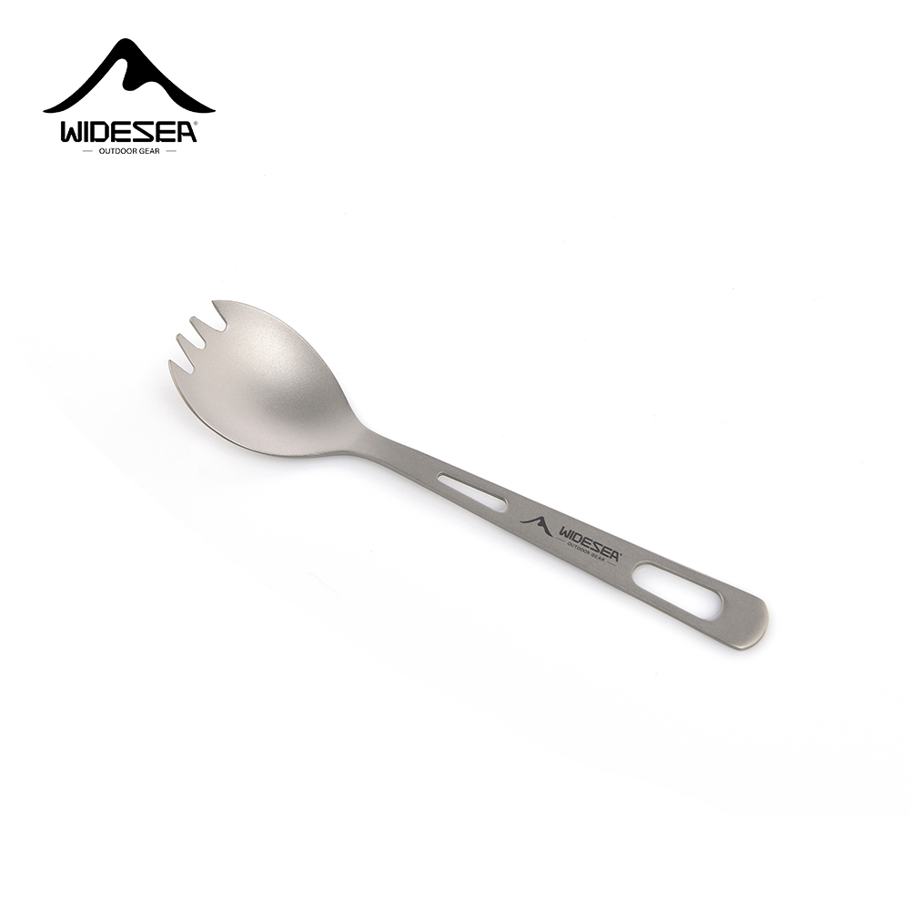 Camp Spork Set - Widesea Camping-Kochset, Spork, Löffel aus Titan,