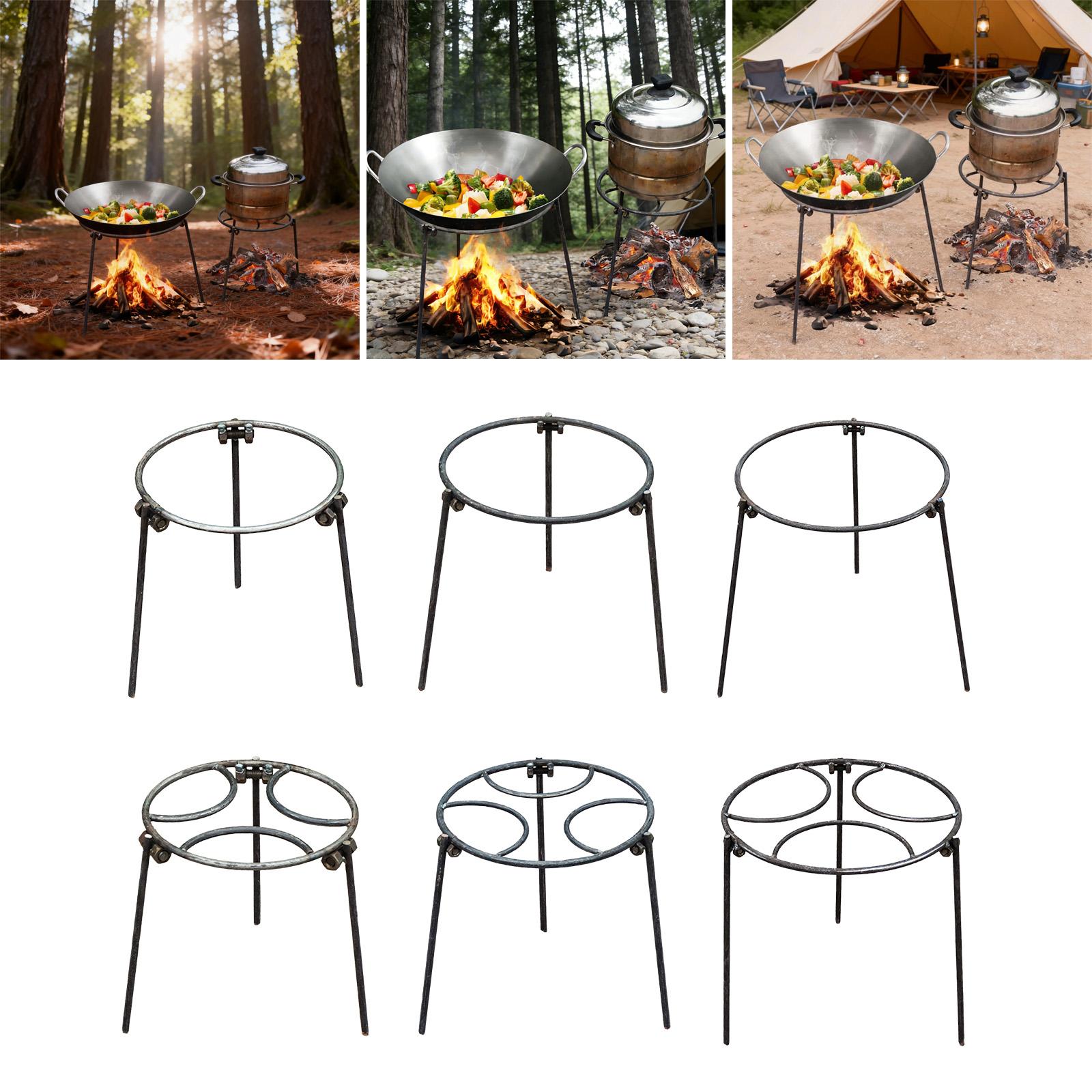 Camping Cooking Ovens - Lagerfeuer-Dreibein, Dutch Oven Multifunktions-Wok-Halter, Offenes Feuer