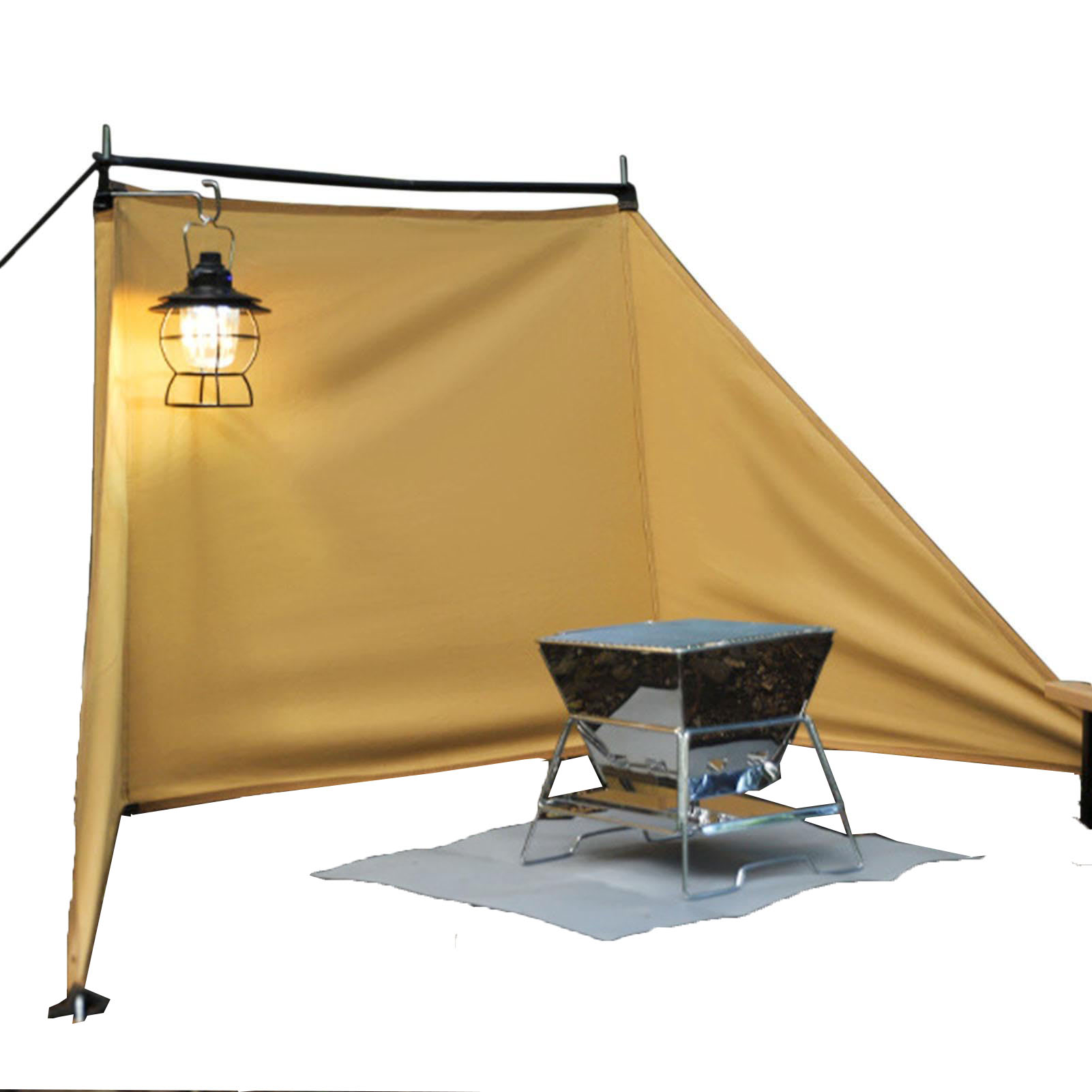 Camping Cooking Wind Blocker - Camping Oxford Kochwindschutz, faltbarer Camping-Windschutz, Windschutz