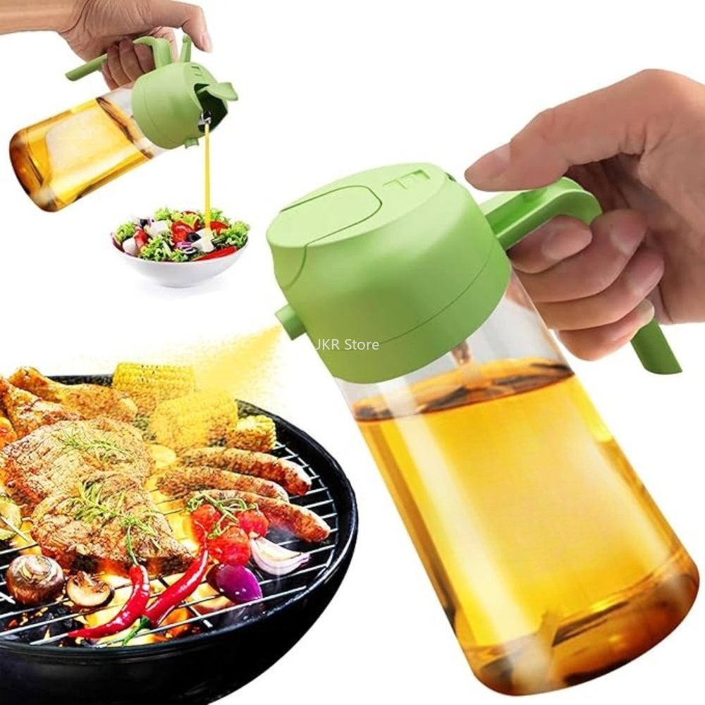 Camping Cooking Area - 2-in-1 Olivenöl-Sprühflasche mit großem Fassungsvermögen, Sprüh-