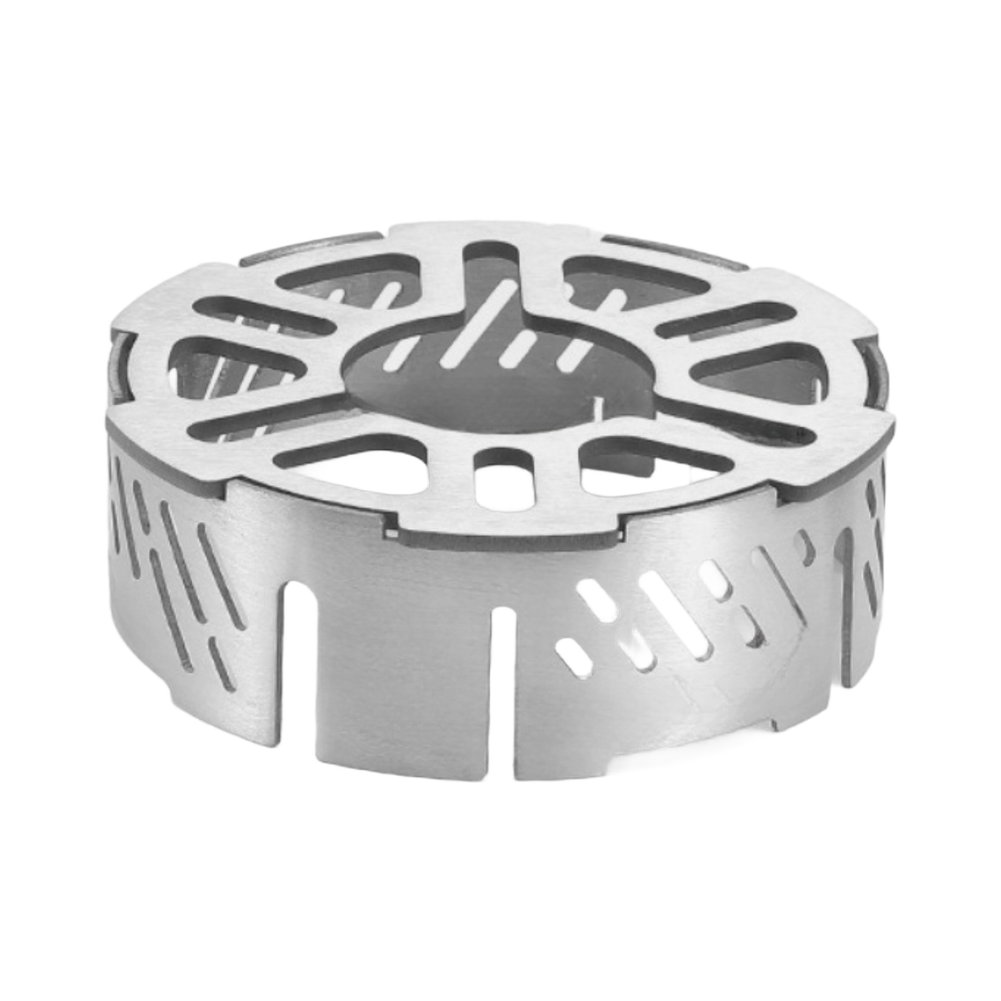 Camping Cooking Ring - Edelstahl-Windschutzring für Campingkocher, verdickter großer und