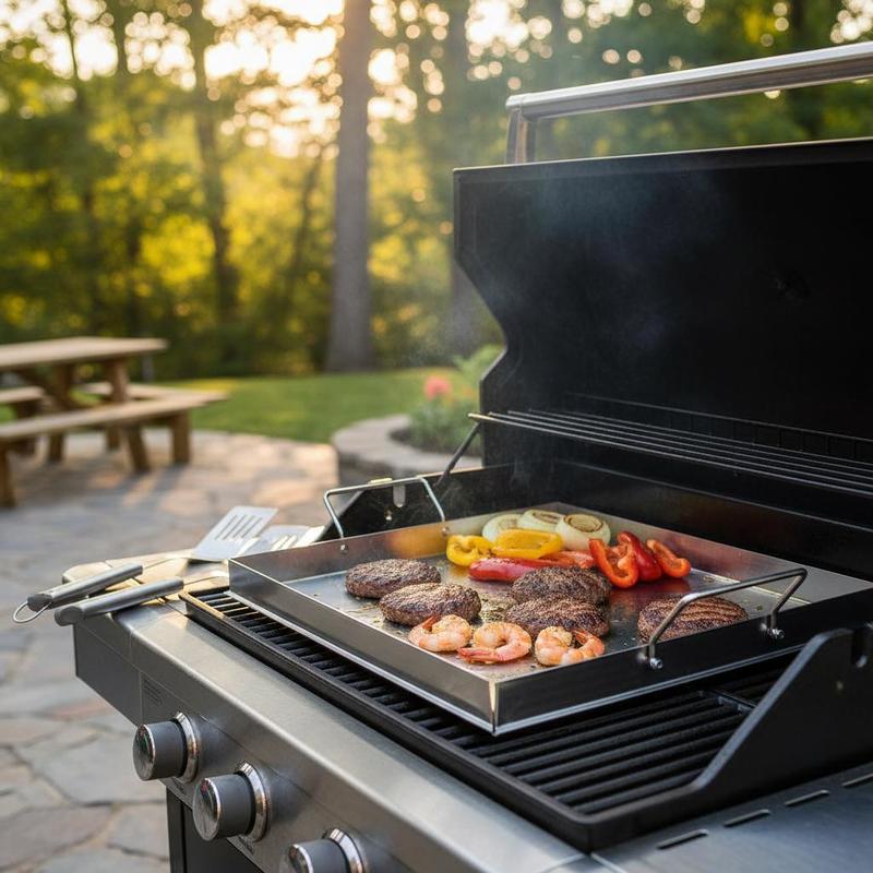 Camping Cooking Hot Plate - Universelle Flachgrillplatte 18x16 Zoll für Camping,