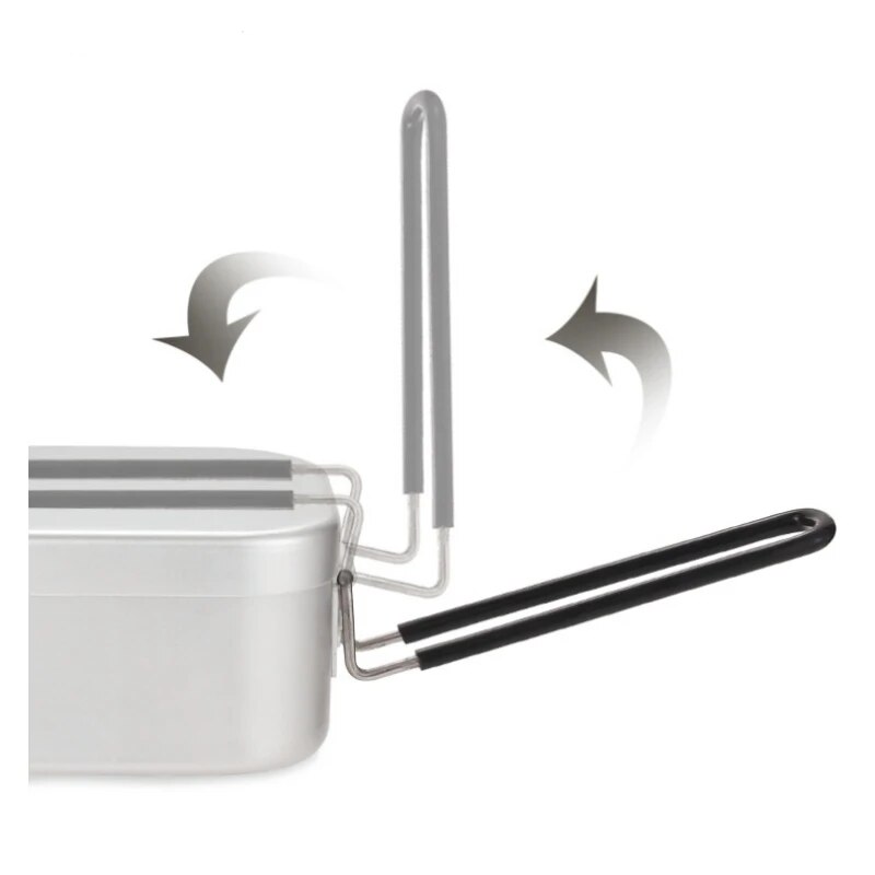 Camping Cooking And Eating - 800/1400ML Aluminium Mittagessen Boxen Reise Camping