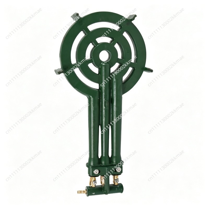 Camping Cooking Ring - Tragbarer Gaskocher mit Gusseisen-Dreiring-Porusbrenner für Flüssiggas,