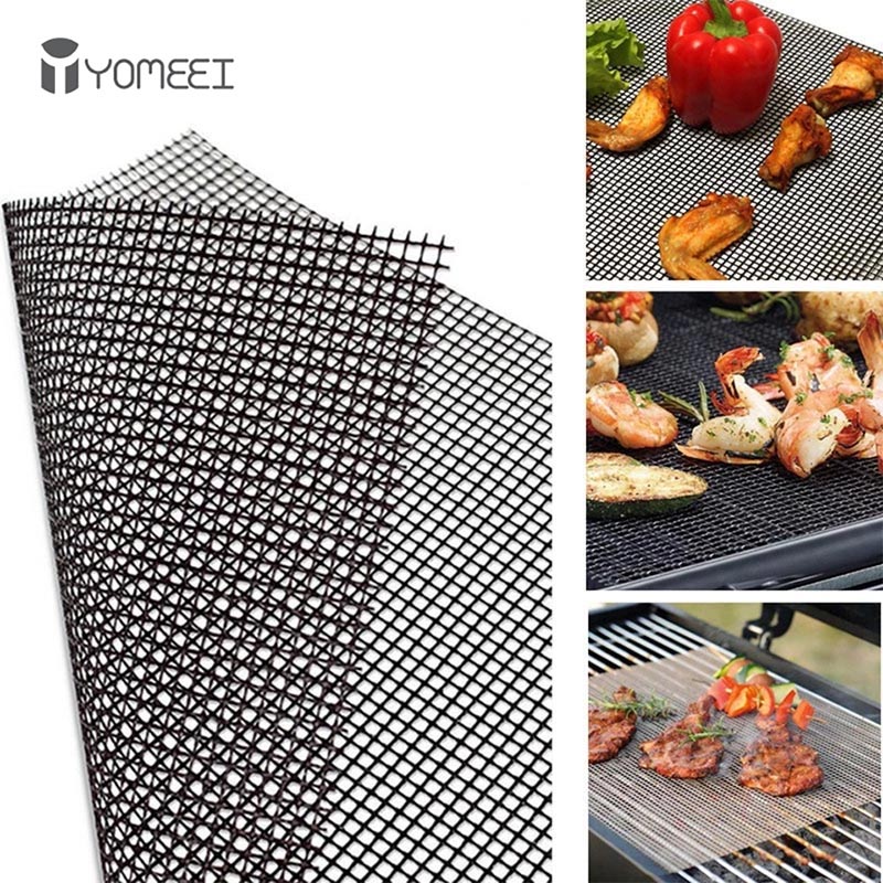 Camping Cooking Mat - YOMEEI 1Pcs Grill Grillen Matten Gitter