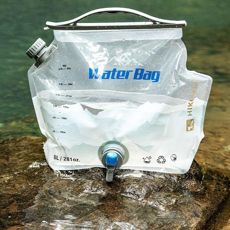 Camping Cooking Set With Bag - ● 8L Camping-Wasserbeutel mit Wasserhahn, tragbarer