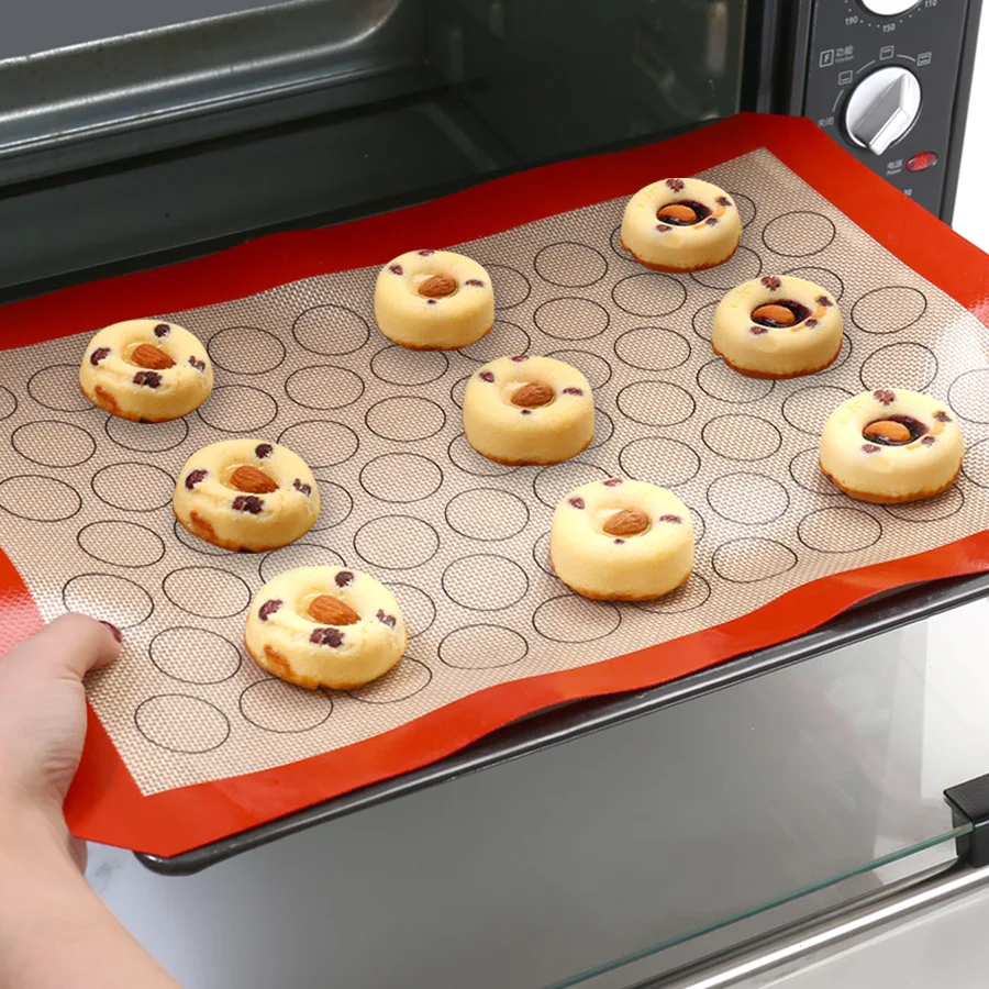 Camping Cooking Mat - Antihaft-Silikon-Macaron-Backmatte, Keks- und Gebäckmatte, Teigrollmatte, professionelles