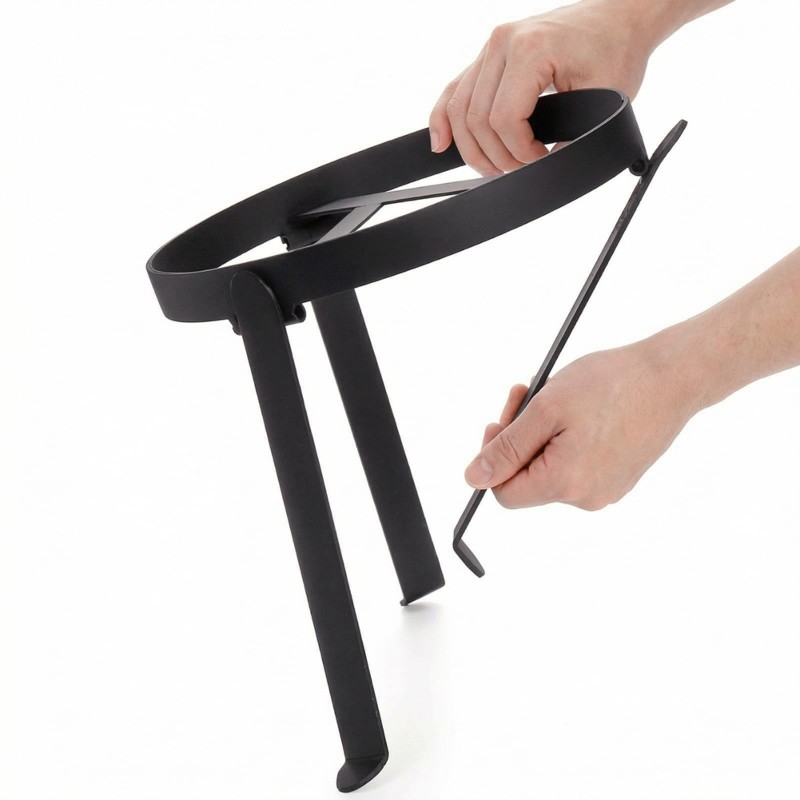 Camp Dutch Oven Cast - L71A Klappbarer Camping-Stativgrill mit offener Feuerkochfunktion,