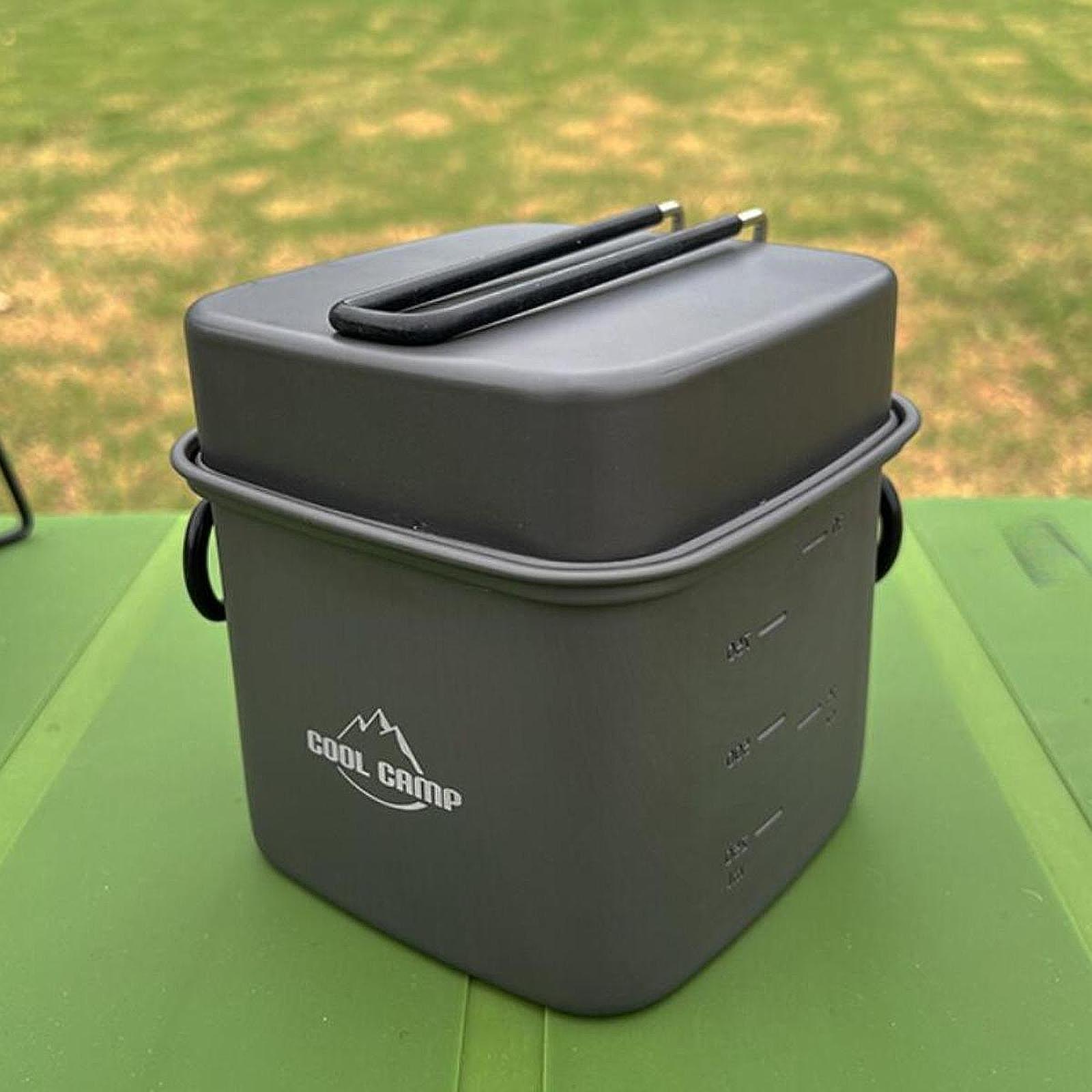Camping Cooking Set Lightweight - Camping-Kochgeschirr-Set Bratpfanne Reise-Leichtgewicht Camping Wandern BBQ