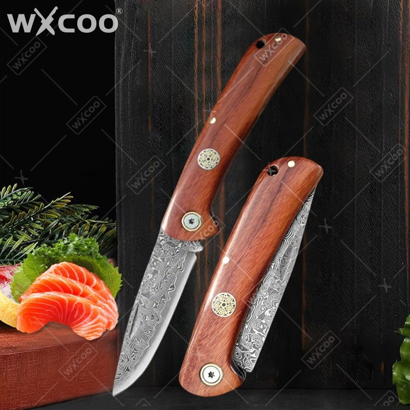Camping Cooking Knife - WXCOO Klappmesser Taschenmesser aus Edelstahl für