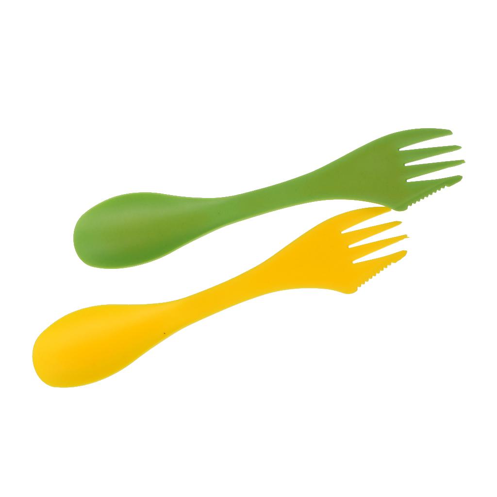 Camp Spork Set - Multifunktionales Camping-Besteck-Set BPA-frei Wanderbesteck Picknick-Küchenzubehör für
