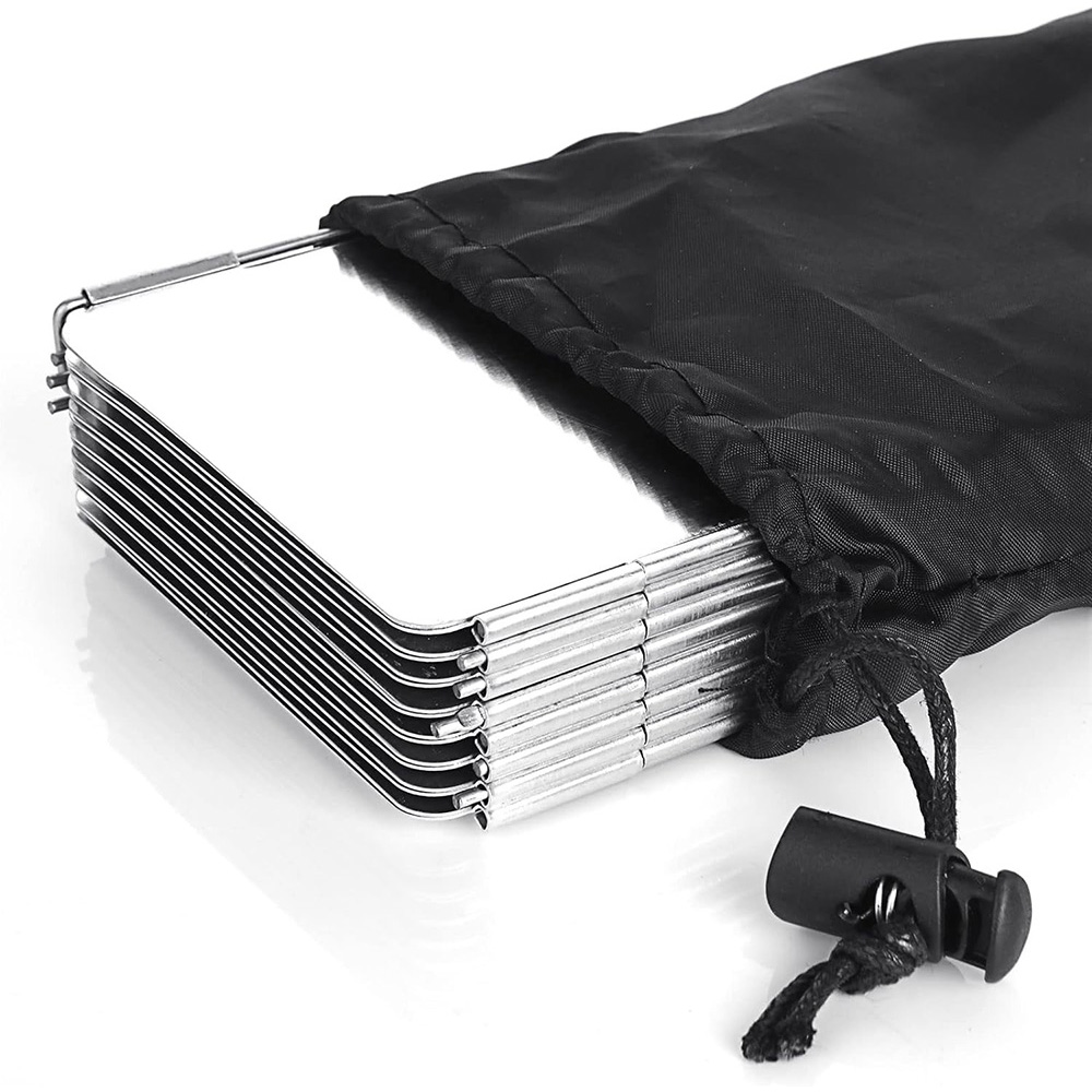 Camping Cooking Set Lightweight - Leichter, faltbarer Campingkocher-Windschutz mit 9/10/8 Platten
