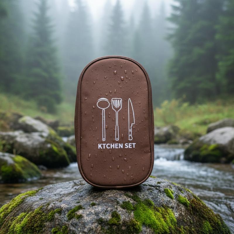 Camping Cooking Utensils Storage - Outdoor-Kochtasche Camping-Aufbewahrungstasche Tragbare Kochutensilien-Organizer-Tasche Picknicktasche Utensilien-Aufbewahrungsbeutel