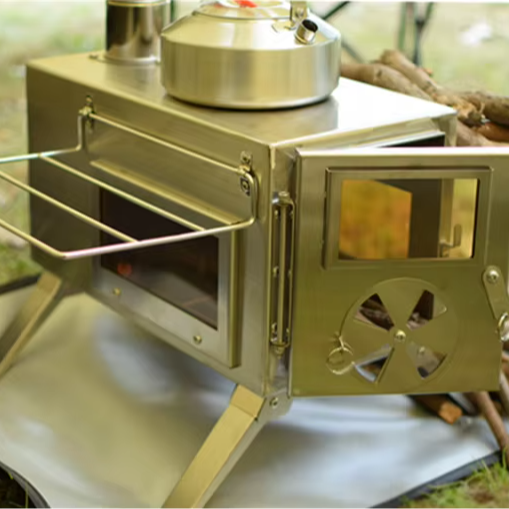 Camping Cooking Ovens - Tragbarer Edelstahl-Grill, Outdoor-Campingofen, Langlebiger Kochgrill für