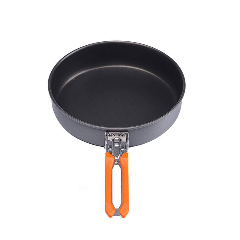 Camping Cooking Vegetables - Feuerahorn-Bratpfanne, Outdoor-Camping-Picknick-Kochgeschirr, Antihaft-Topf, für Steak, Eierwurst,