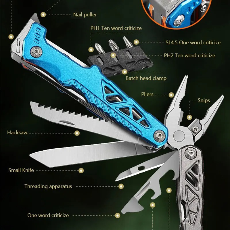 Tragbare Klappzange für den Au – Camping Cooking Knife Bewertung und Preis