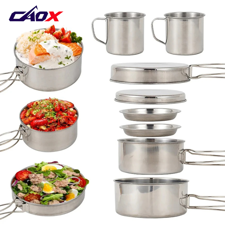 CAOX 8-teiliges Camping-Kochge – Camping Cooking Hot Plate Bewertung und Preis