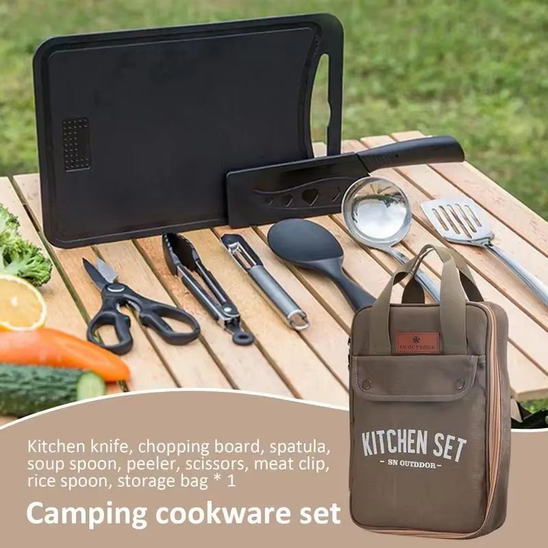 8-teiliges Camping-Kochgeschir – Camping Cooking Rack Bewertung und Preis
