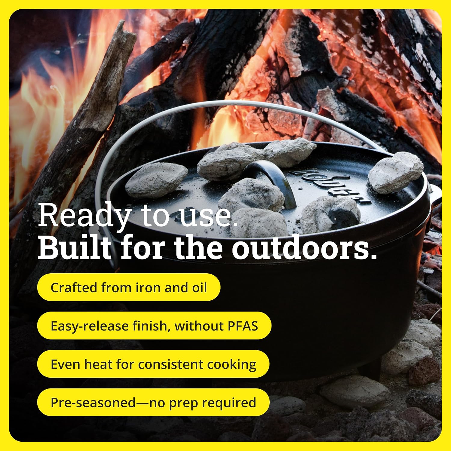 Camp Dutch Oven - Voreingebran – Camp Dutch Oven Cast Bewertung und Preis