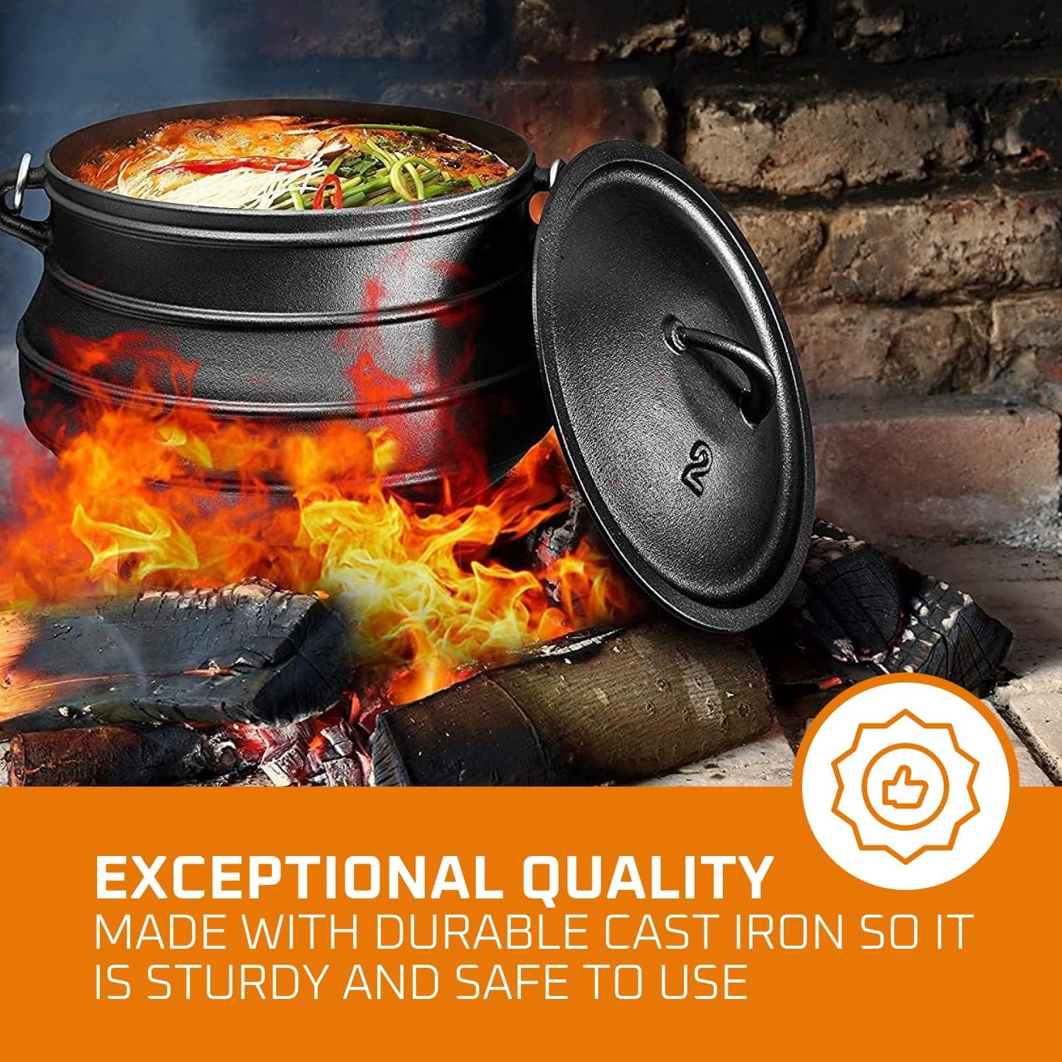 12-Liter Gusseisen-Dutch-Oven- – Camp Dutch Oven Cast Bewertung und Preis