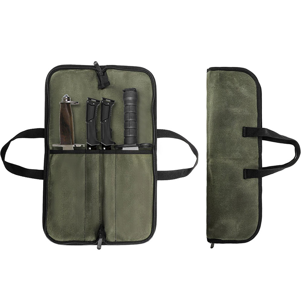 Gewachste Leinwand-Messerrolle – Camping Cooking Rack Bewertung und Preis