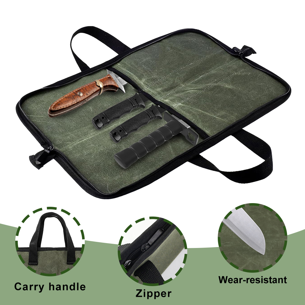 Gewachste Leinwand-Messerrolle – Camping Cooking Rack Bewertung und Preis