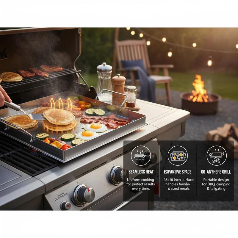 Universelle Flachgrillplatte 1 – Camping Cooking Hot Plate Bewertung und Preis