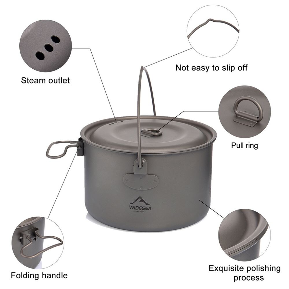 Wideea Camping Geschirr Titan  – Camping Cooking Recipes Bewertung und Preis