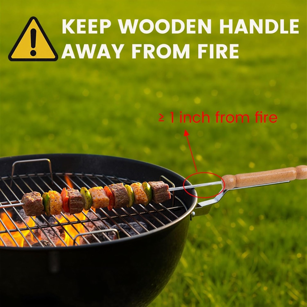 Wiederverwendbare Grillspieße  – Camping Cooking Vegetables Bewertung und Preis