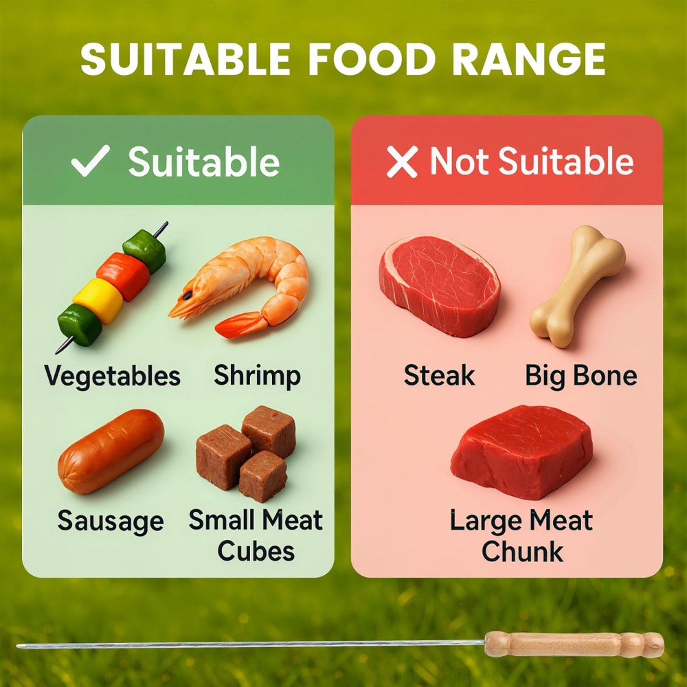 Wiederverwendbare Grillspieße  – Camping Cooking Vegetables Bewertung und Preis
