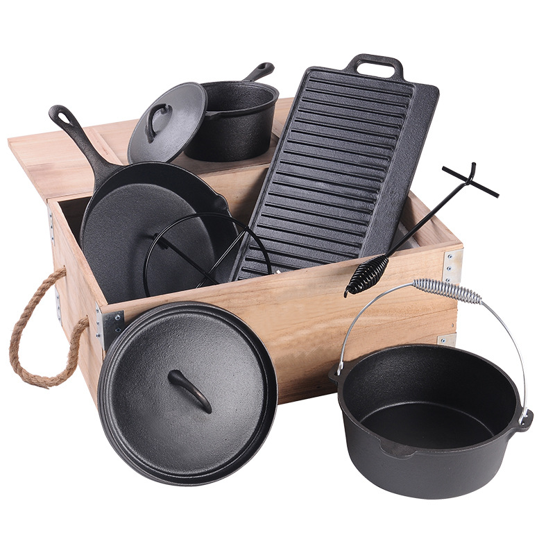 Vorbehandelter Gusseisen-Bräte – Camp Dutch Oven Cast Bewertung und Preis
