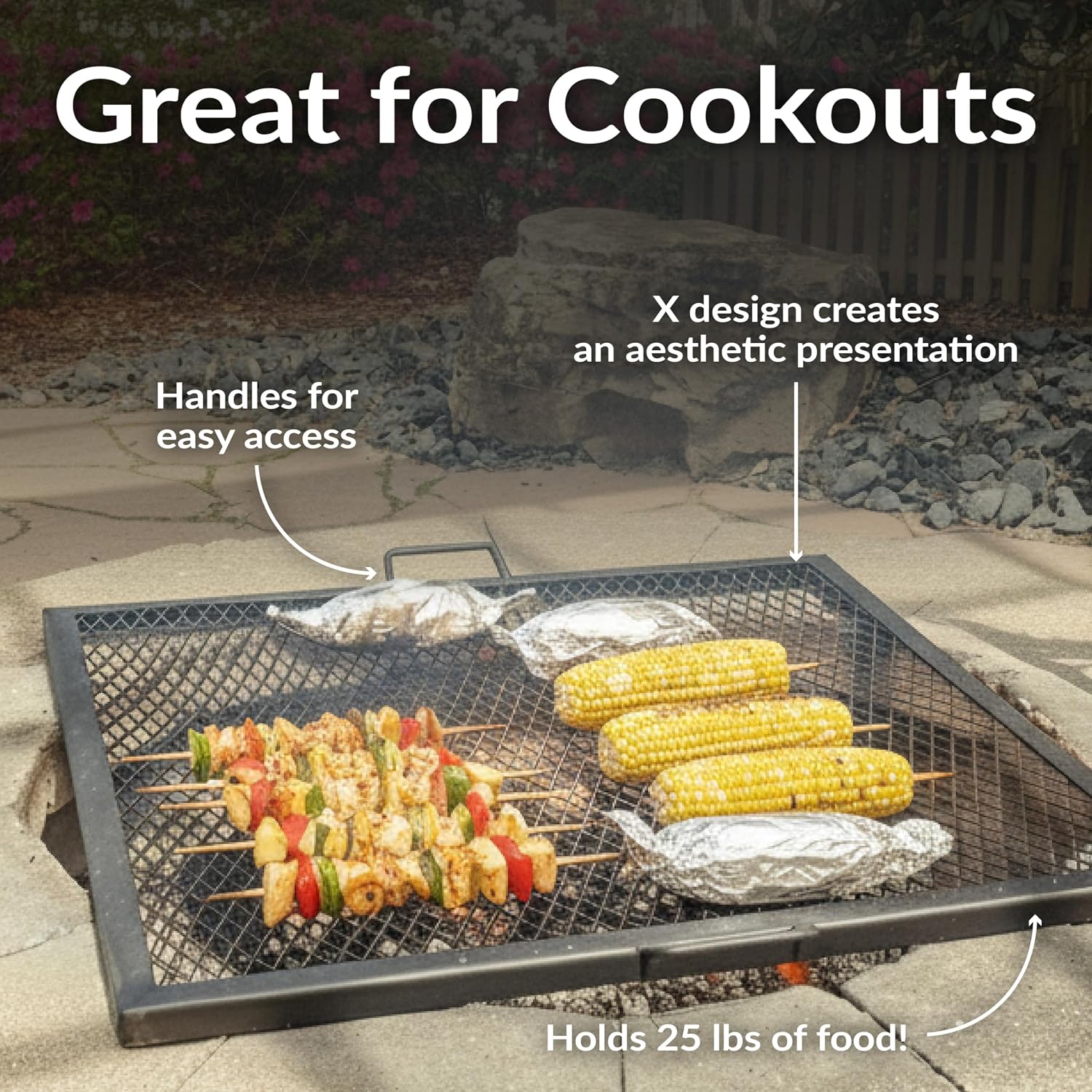 40 Zoll quadratischer, robuste – Camping Cooking Rack Bewertung und Preis