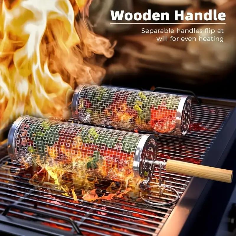Edelstahl BBQ-Grillkorb, Runde – Camping Cooking Area Bewertung und Preis