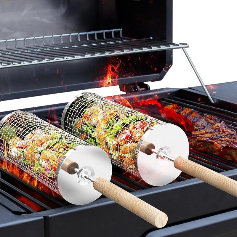 Edelstahl BBQ-Grillkorb, Runde – Camping Cooking Area Bewertung und Preis