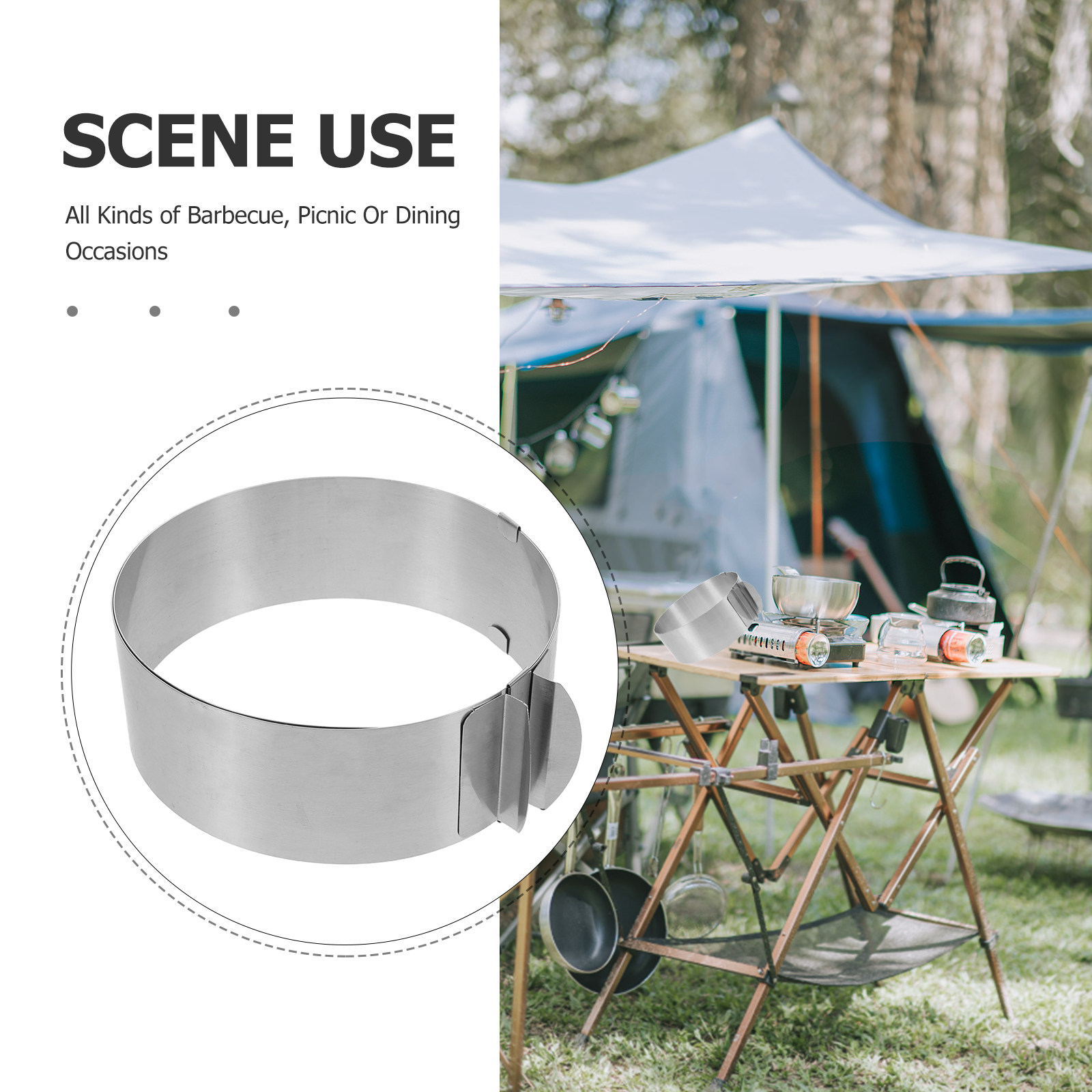 Verstellbarer Campingkocher-Wi – Camping Cooking Wind Blocker Bewertung und Preis