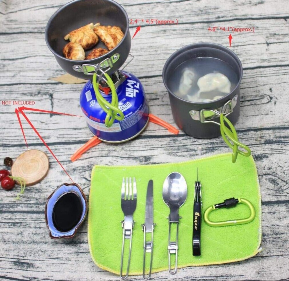 12-17Pcs Camping Kochgeschirr  – Camp Spork Set Bewertung und Preis