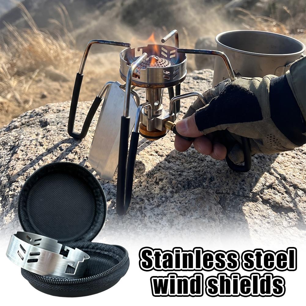 304 Edelstahl Herd-Windschutz  – Camping Cooking Set With Bag Bewertung und Preis