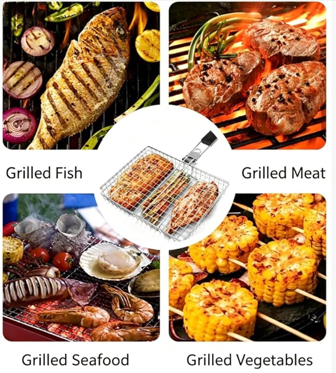 Großer tragbarer faltbarer Gri – Camping Cooking Vegetables Bewertung und Preis