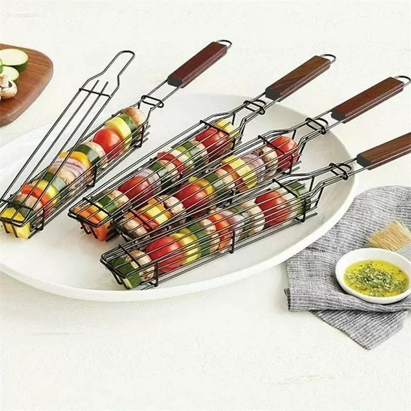 BBQ-Grillkorb, tragbarer Grill – Camping Cooking Vegetables Bewertung und Preis
