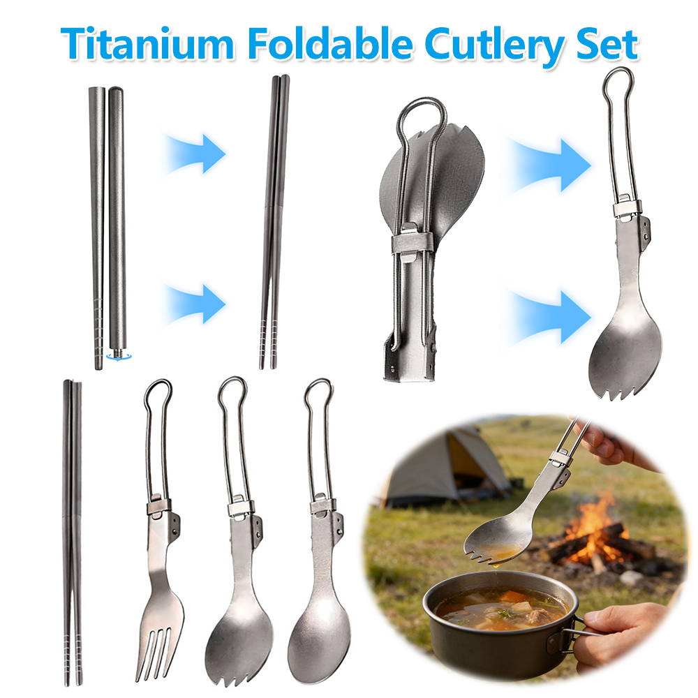 Titan Faltbares Besteck-Set Ul – Camp Spork Set Bewertung und Preis