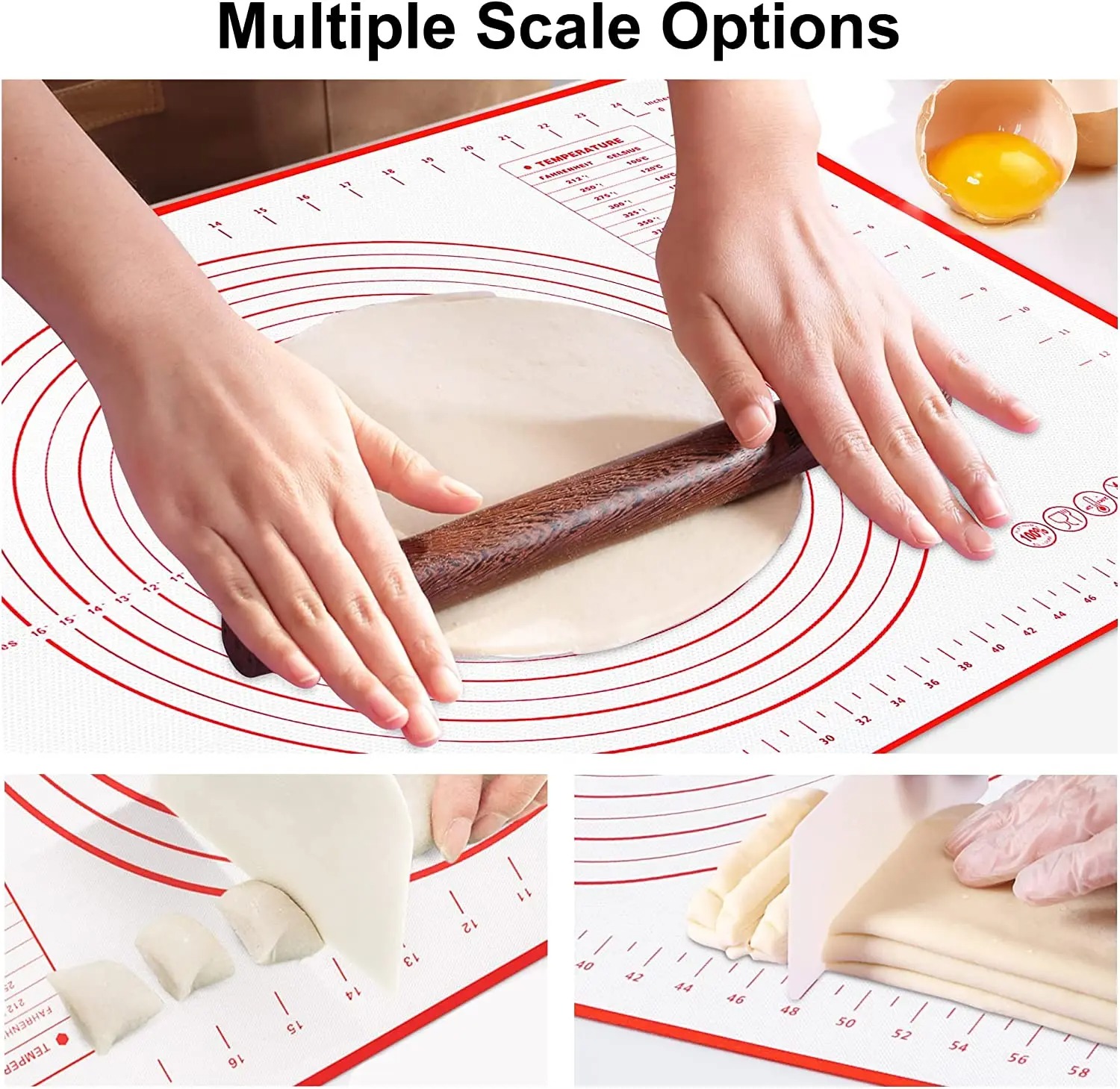 Silikon Back Matte Kneten Pad  – Camping Cooking Mat Bewertung und Preis