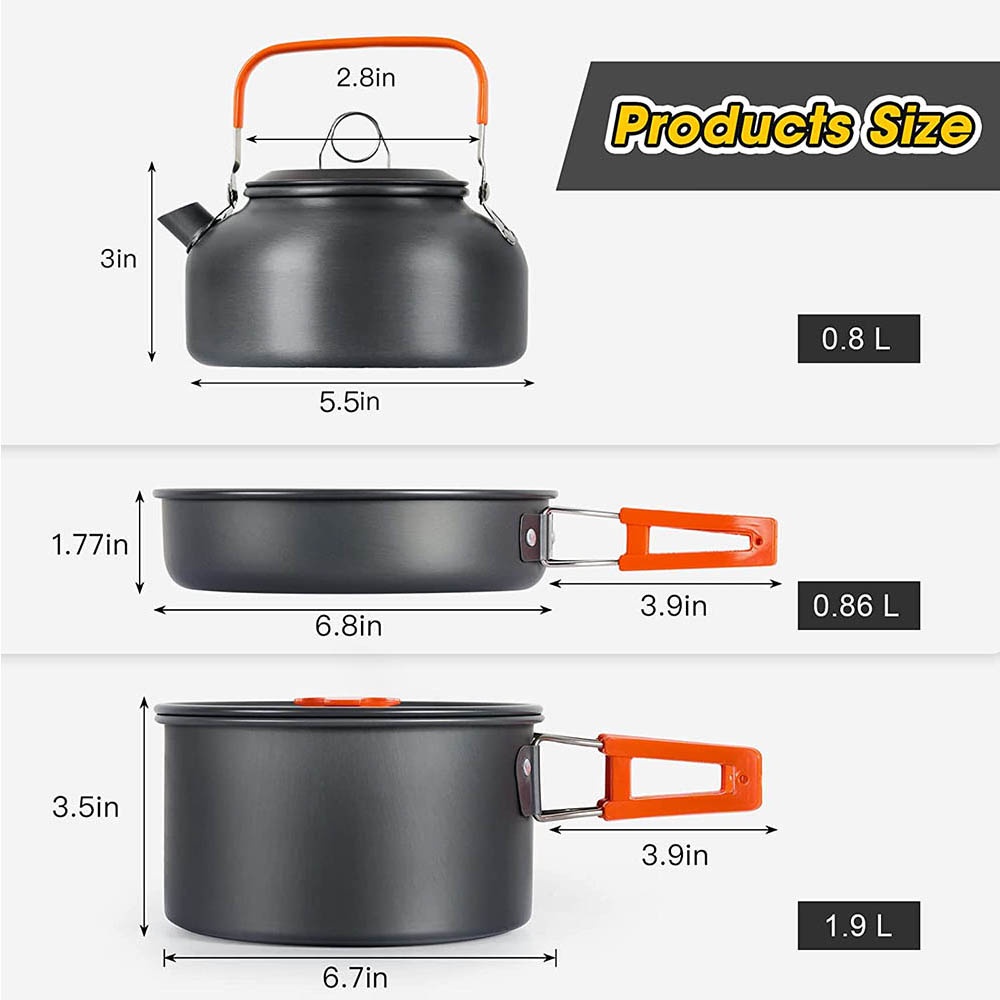 Outdoor-Camping-Kochset, tragb – Camping Cooking Vegetables Bewertung und Preis