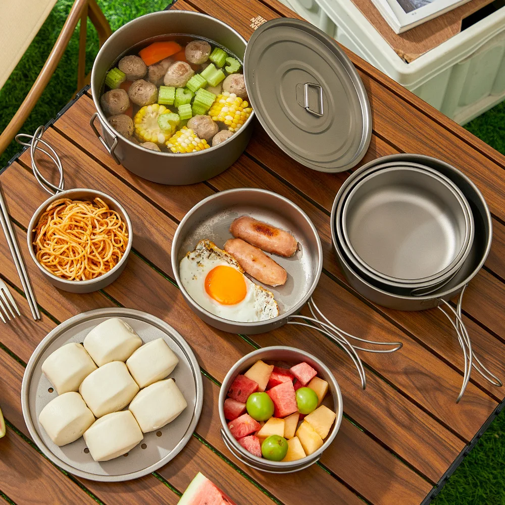Titan Outdoor Topf Set Picknic – Camping Cooking Set With Bag Bewertung und Preis