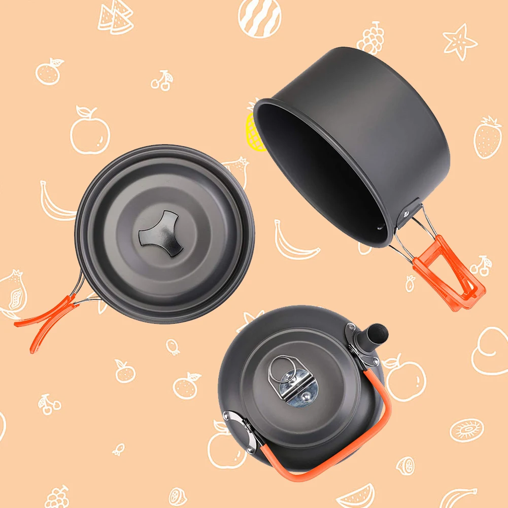 Camping-Kochgeschirr-Set, Wass – Camping Cooking Set Lightweight Bewertung und Preis